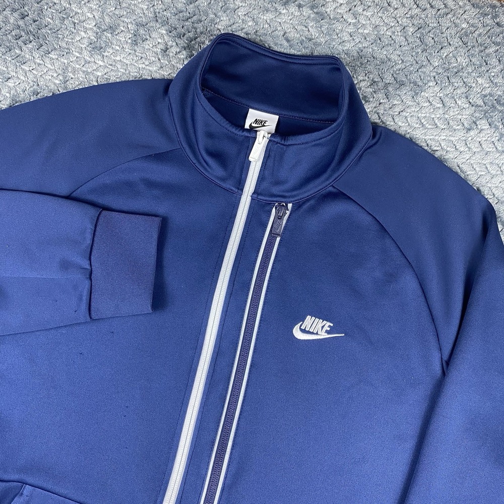 Nike N98 Tribute Full Zip Track Jacket Navy Blue White Men's Size XXL 2XL Nike